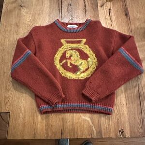 Vintage Sportif Miller Women’s Sweater 100% Wool Equestrian Horse